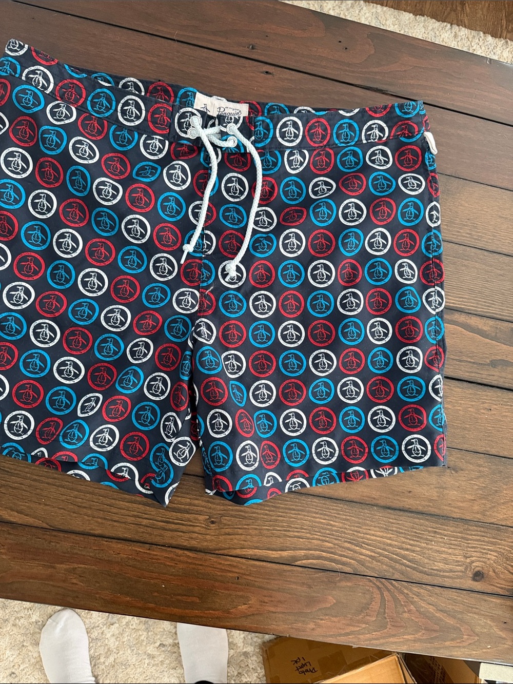 Original Penguin Men’s Swim Trunks Size 38 Board Shorts
